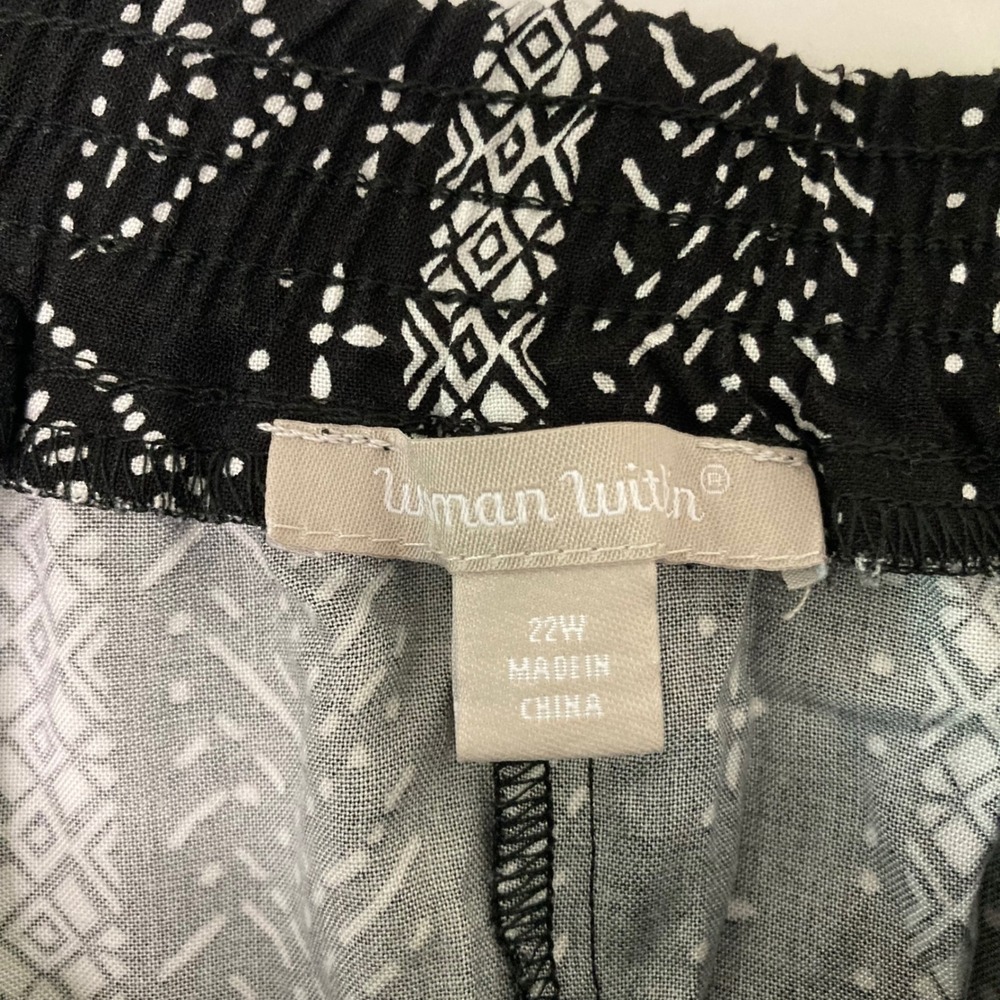Woman Within Geometric Tribal Print Midi Maxi Skirt Pockets Plus Boho Casual 22W - Picture 7 of 9